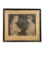 WW2 Canadian Charcoal Portrait Volkes and Alexander By Reed 1945 Dated 26" X 29 1/2" WW2 Canadian Charcoal Portrait Volkes and Alexander By Reed 1945 Dated 26" X 29 1/2"