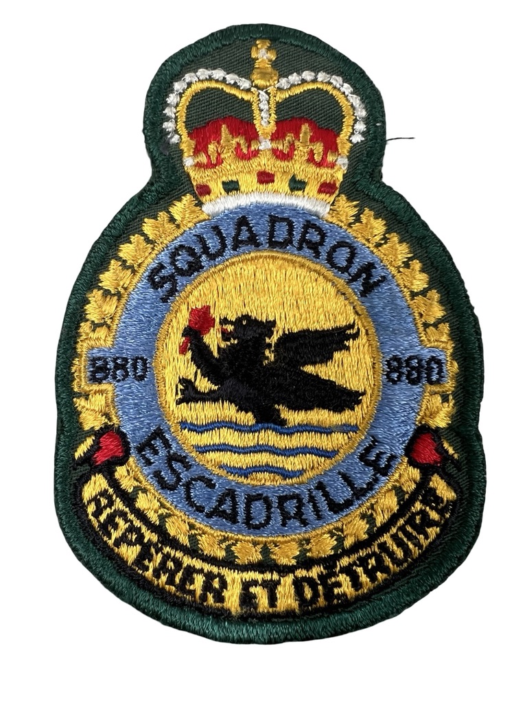 Canadian Forces RCAF 880 Squadron Crest Patch Vintage Canadian Forces RCAF 880 Squadron Crest Patch Vintage