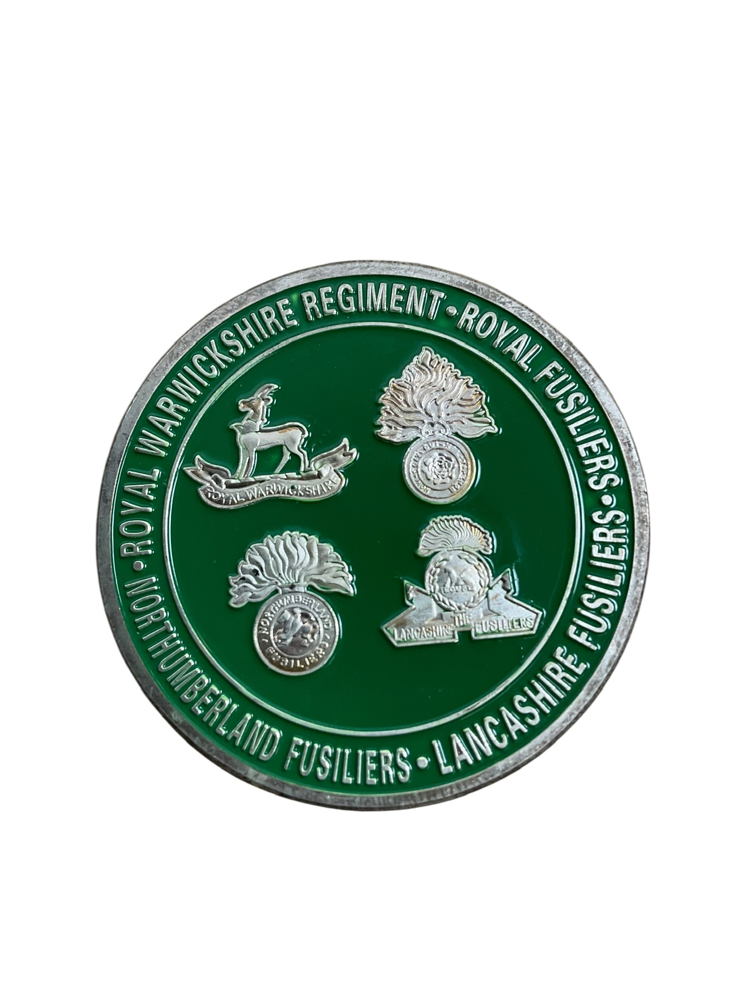 British The Royal Regiment of Fusiliers Challenge Coin British The Royal Regiment of Fusiliers Challenge Coin