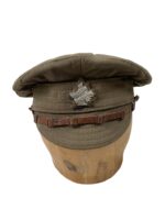 WW1 Canadian CEF 7th Battalion Denim Trench Cap Size 7 Dated 1918