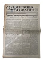WW2 German Ostdeutscher Beobachte Propaganda Newspaper Dated June 21 1944 WW2 German Ostdeutscher Beobachte Propaganda Newspaper Dated June 21 1944