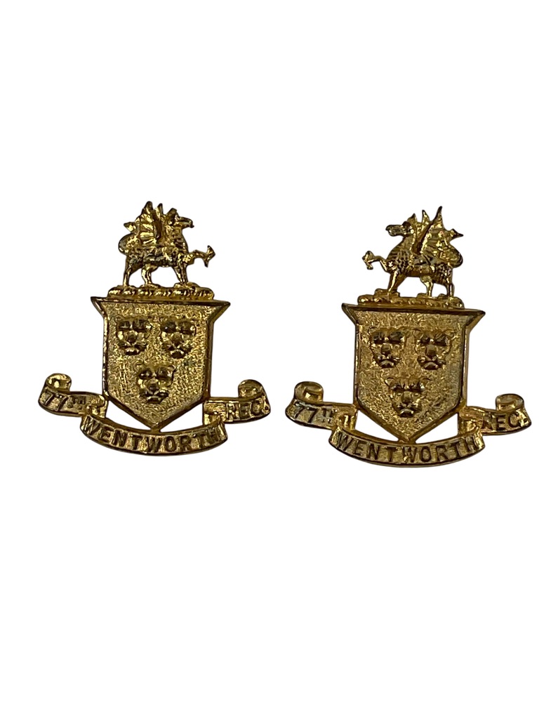 Canadian The Wentworth Regiment Officers Collars Insignia Pair Canadian The Wentworth Regiment Officers Collars Insignia Pair