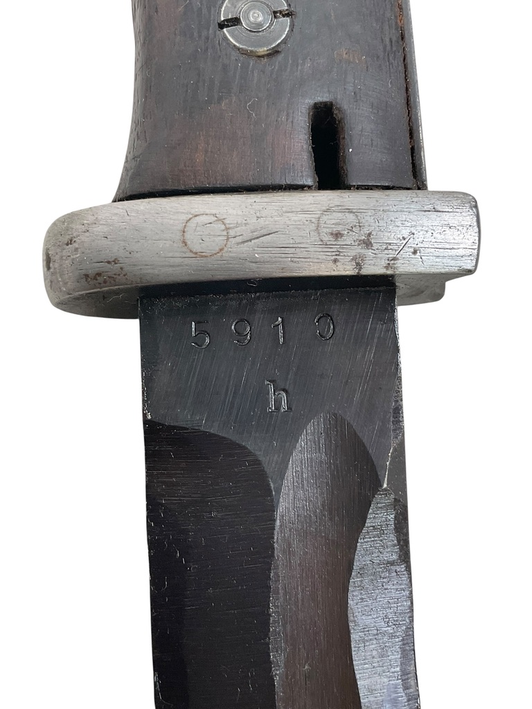 WW2 German K98 Bayonet With Scabbard Dated 1941 and 1943 Captured French WW2 German K98 Bayonet With Scabbard Dated 1941 and 1943 Captured French