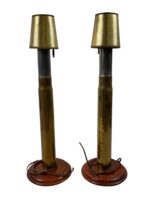 British RN Navy 3 Pounder Trench Art Lamps INERT