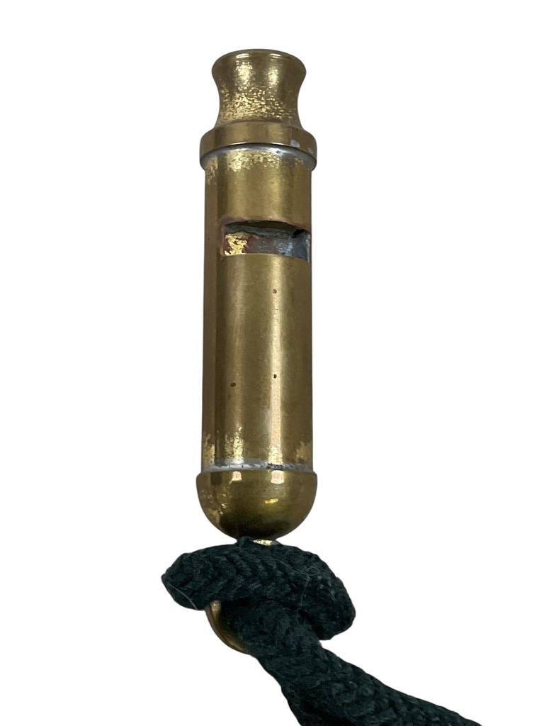 Canadian Rifle Regiment Black Lanyard With Brass Whistle Canadian Rifle Regiment Black Lanyard With Brass Whistle
