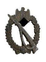 WW2 German Bronze Infantry Assault Badge Maker Mark SA WW2 German Bronze Infantry Assault Badge Maker Mark SA