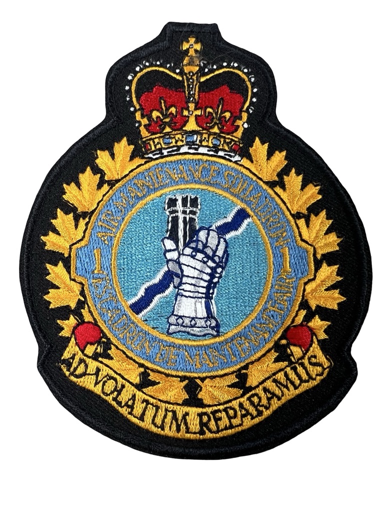 Canadian Forces RCAF 1 Air Maintenance Squadron Crest Patch Vintage Canadian Forces RCAF 1 Air Maintenance Squadron Crest Patch Vintage