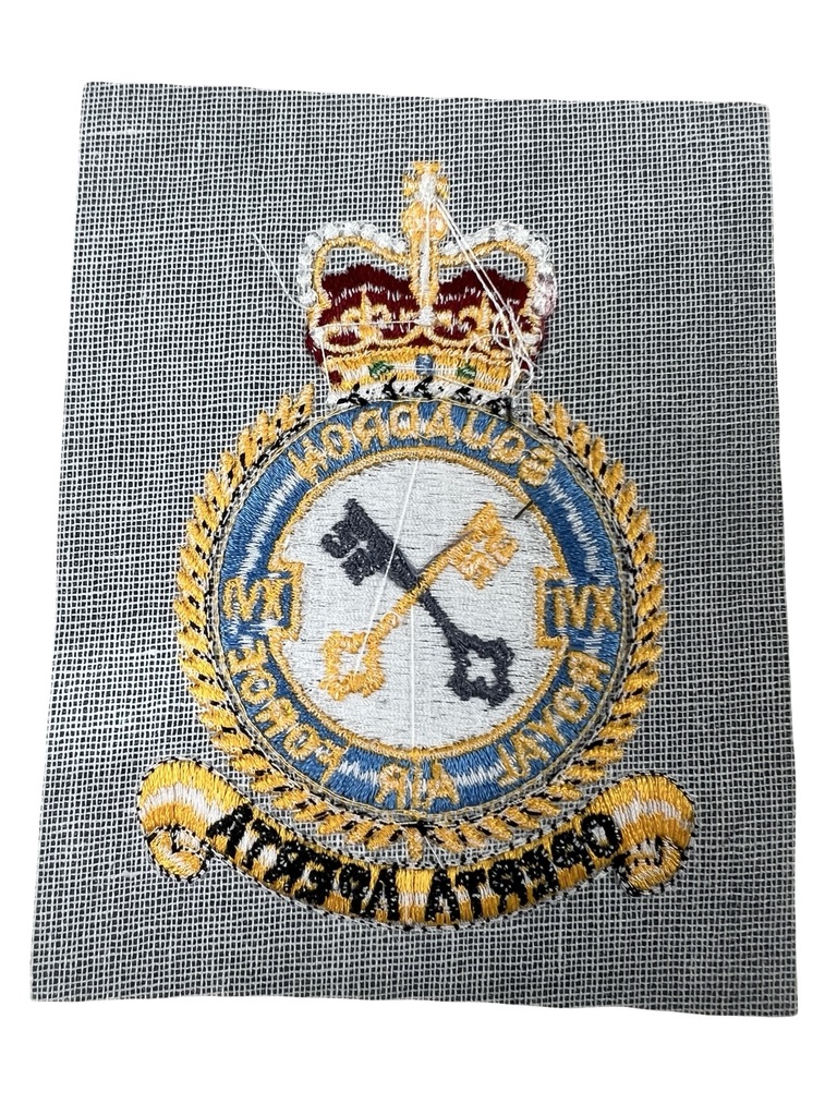 British RAF 16 Squadron Crest Patch Vintage British RAF 16 Squadron Crest Patch Vintage