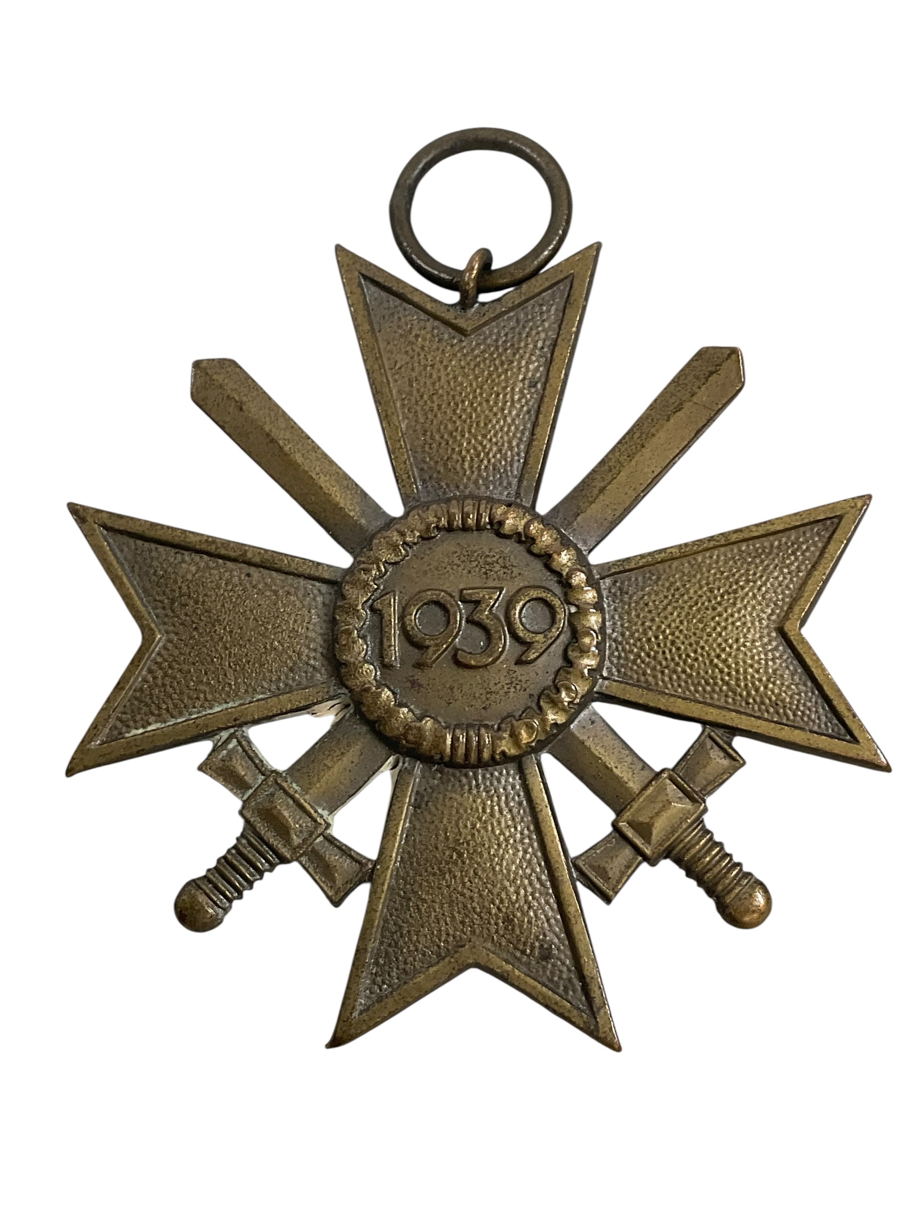 WW2 German War Merit Cross With Swords Full Size No Ribbon No Maker Mark WW2 German War Merit Cross With Swords Full Size No Ribbon No Maker Mark