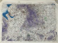 WW2 British RAF Midlands North Map 23" X 32 1/2"