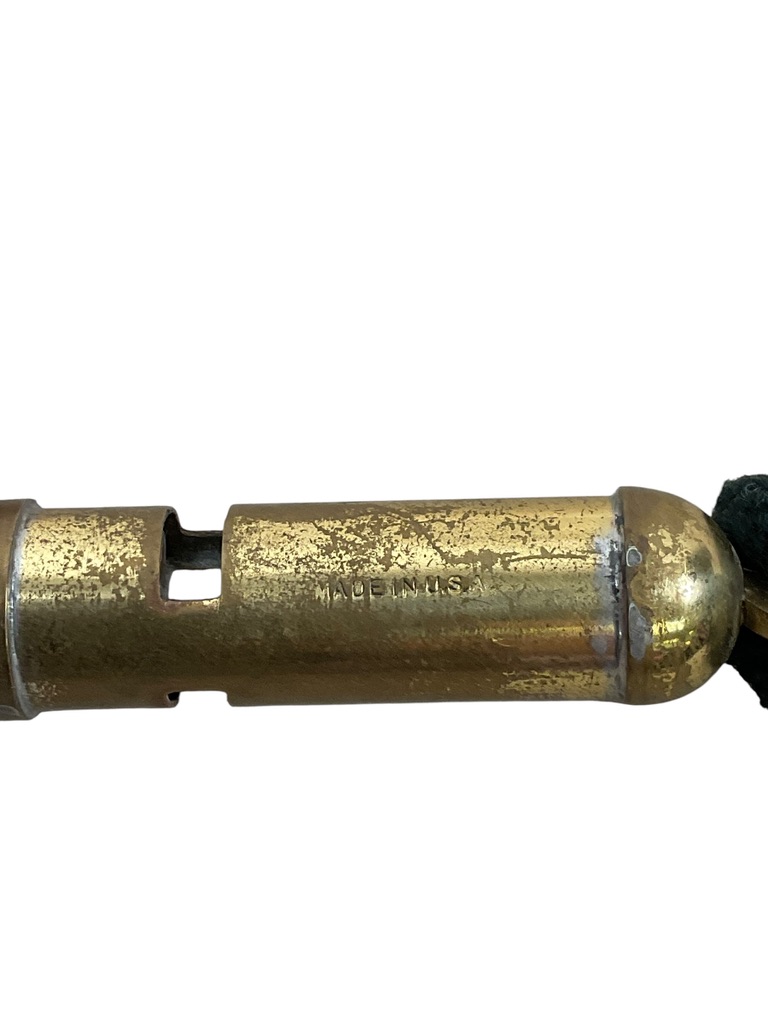 Canadian Rifle Regiment Black Lanyard With Brass Whistle Canadian Rifle Regiment Black Lanyard With Brass Whistle