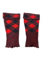 British Canadian Highland Diced Red/Black Half Hose British Canadian Highland Diced Red/Black Half Hose