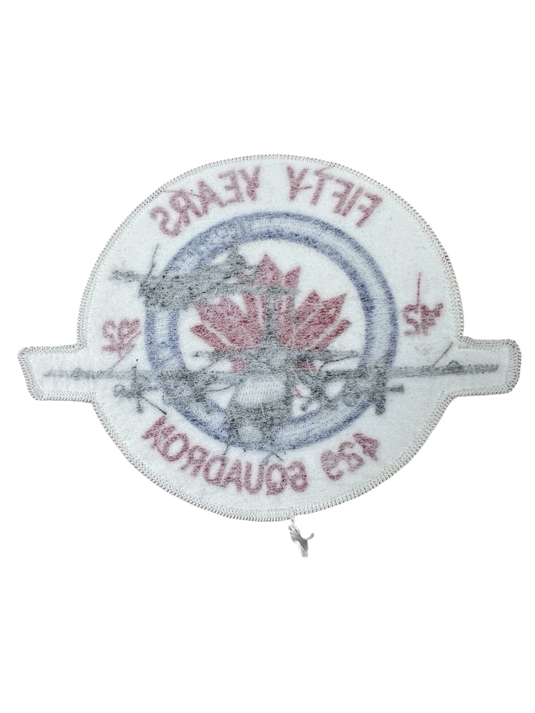 Canadian Forces RCAF 429 Squadron Fifty Years Squadron Crest Patch Vintage Canadian Forces RCAF 429 Squadron Fifty Years Squadron Crest Patch Vintage