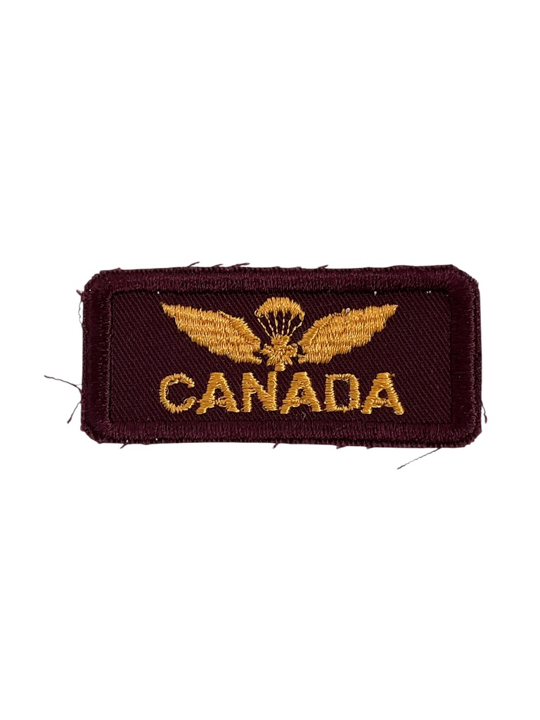 Canadian Airborne Regiment DEU Shoulder Title Insignia Single Canadian Airborne Regiment DEU Shoulder Title Insignia Single
