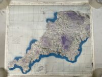 WW2 British RAF England South West Map 23" X 32 1/2"