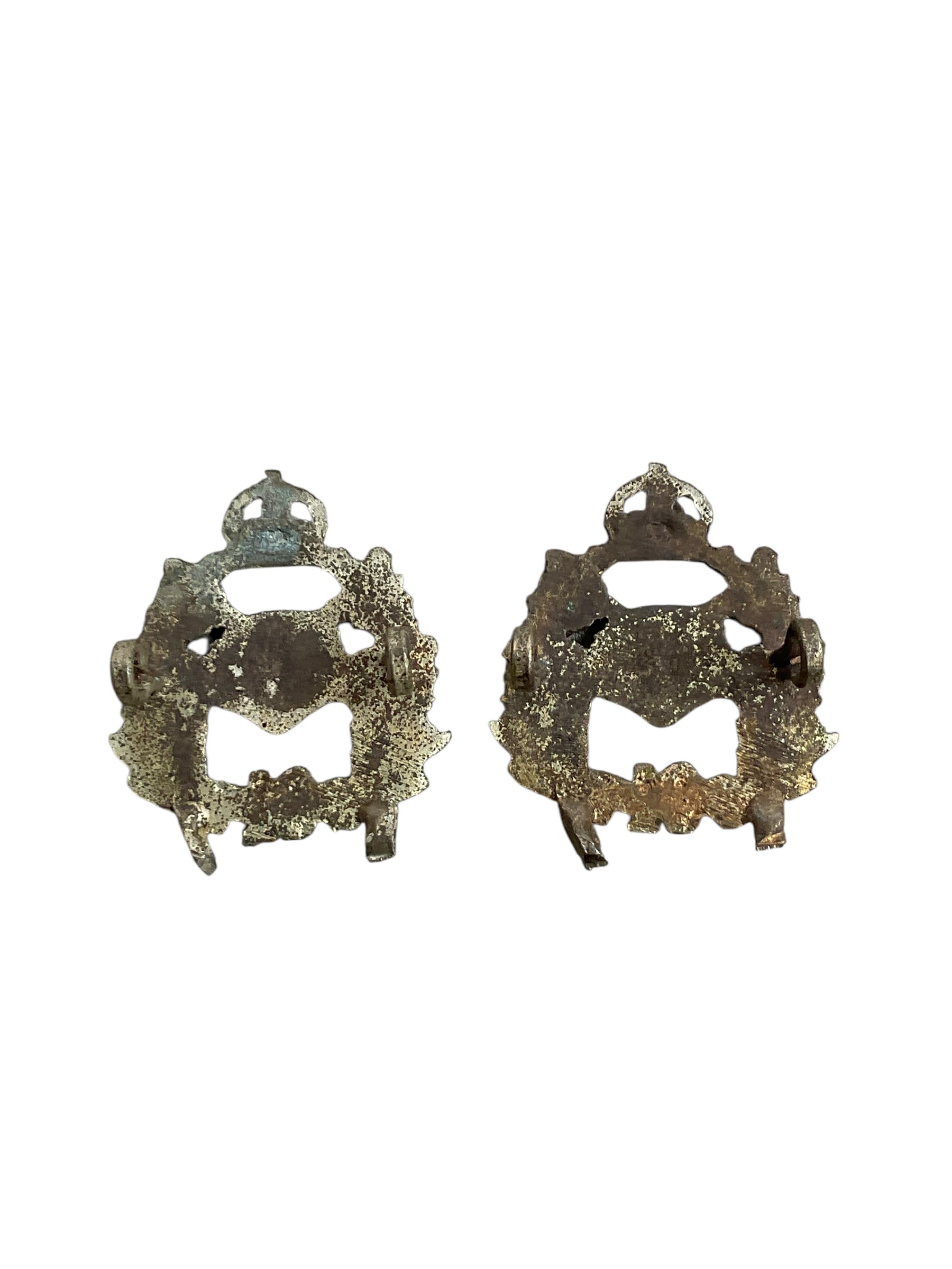 WW1 Canadian CEF 173rd Battalion Collars Insignia Pair Cast WW1 Canadian CEF 173rd Battalion Collars Insignia Pair Cast