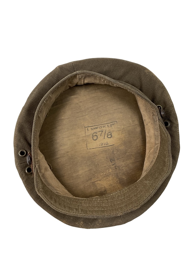 WW1 Canadian CEF 13th CRT Denim Trench Cap Size 6 7/8 Dated 1918 WW1 Canadian CEF 13th CRT Denim Trench Cap Size 6 7/8 Dated 1918