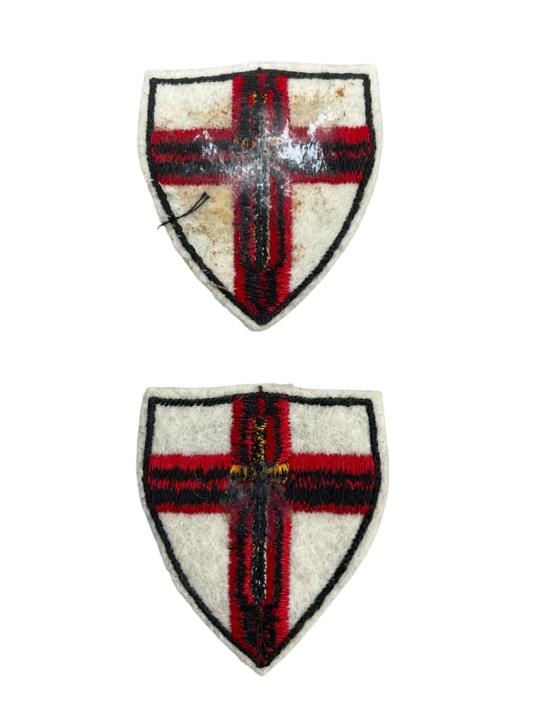 WW2 British First Army 2nd AGRA Formation Patches Pair WW2 British First Army 2nd AGRA Formation Patches Pair
