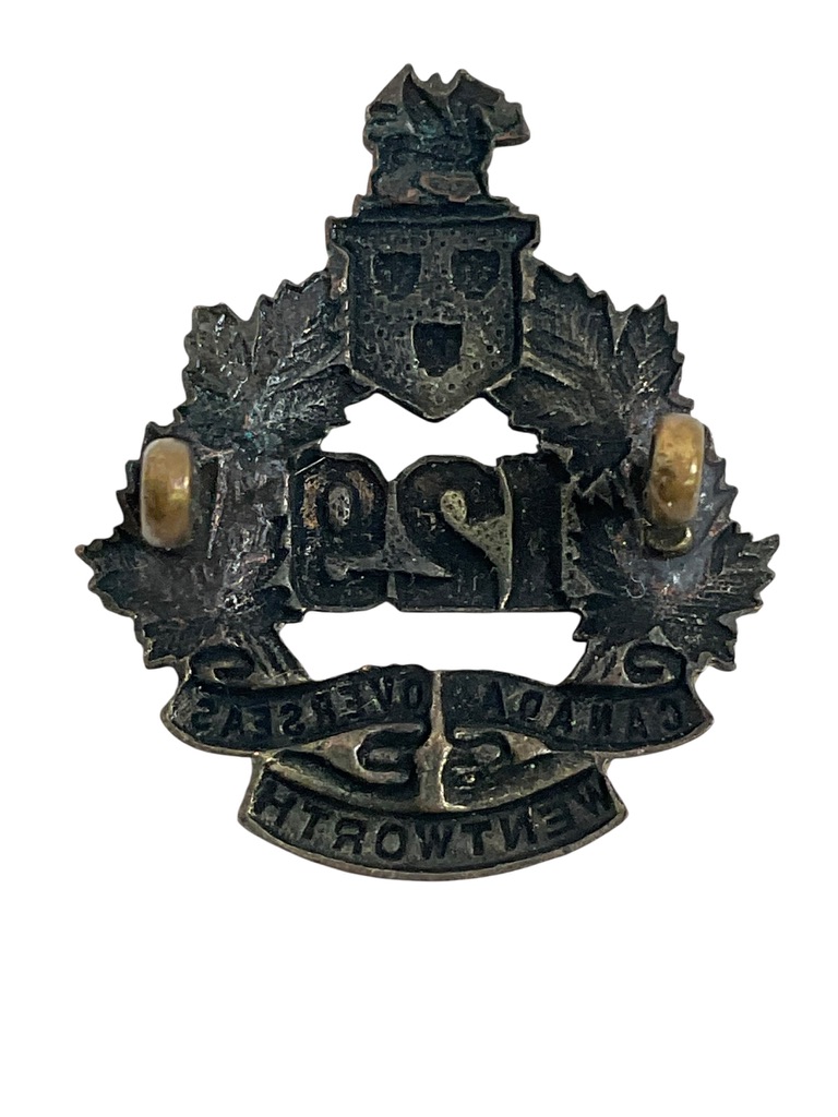 WW1 Canadian CEF 129th Battalion Collar Insignia Single WW1 Canadian CEF 129th Battalion Collar Insignia Single