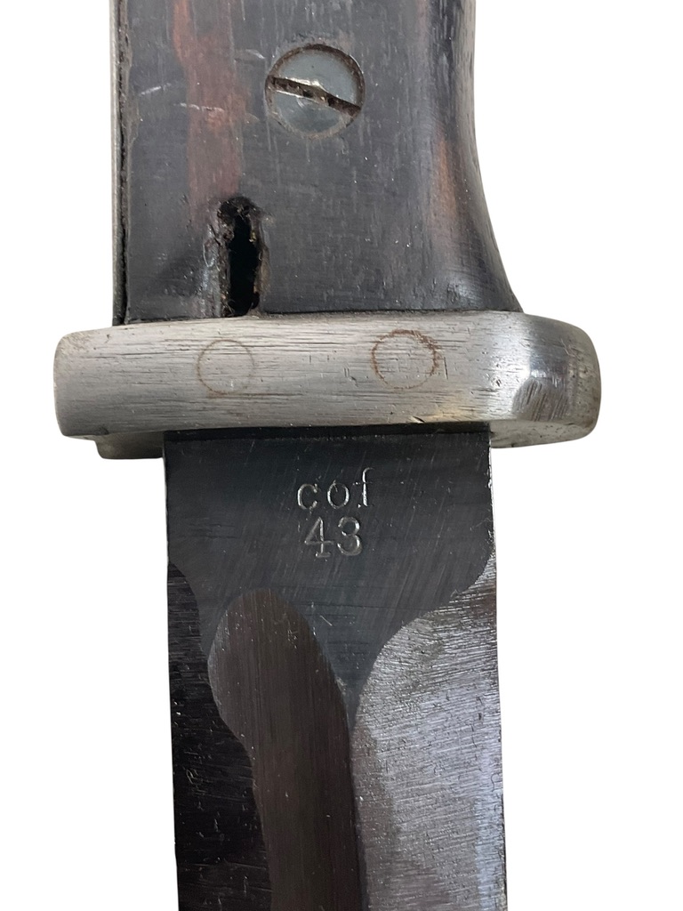 WW2 German K98 Bayonet With Scabbard Dated 1941 and 1943 Captured French WW2 German K98 Bayonet With Scabbard Dated 1941 and 1943 Captured French