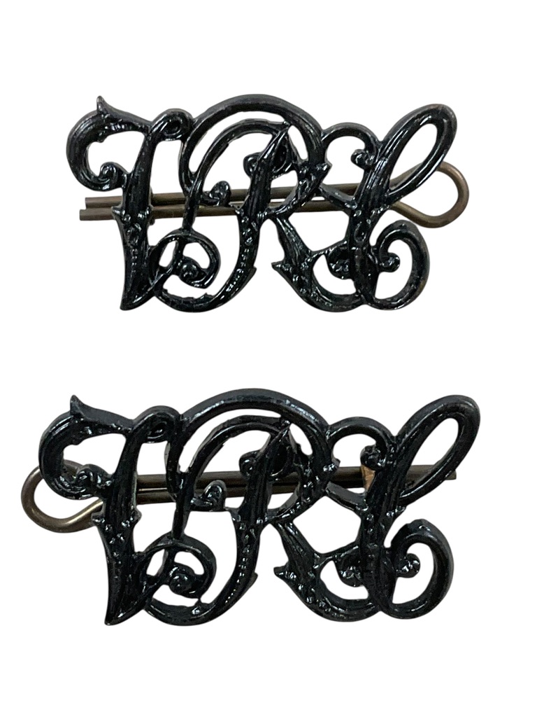 Canadian Victoria Rifles of Canada Collars Insignia Pair Canadian Victoria Rifles of Canada Collars Insignia Pair