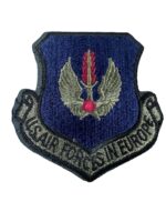 US USAF Air Forces in Europe Squadron Crest Patch US USAF Air Forces in Europe Squadron Crest Patch
