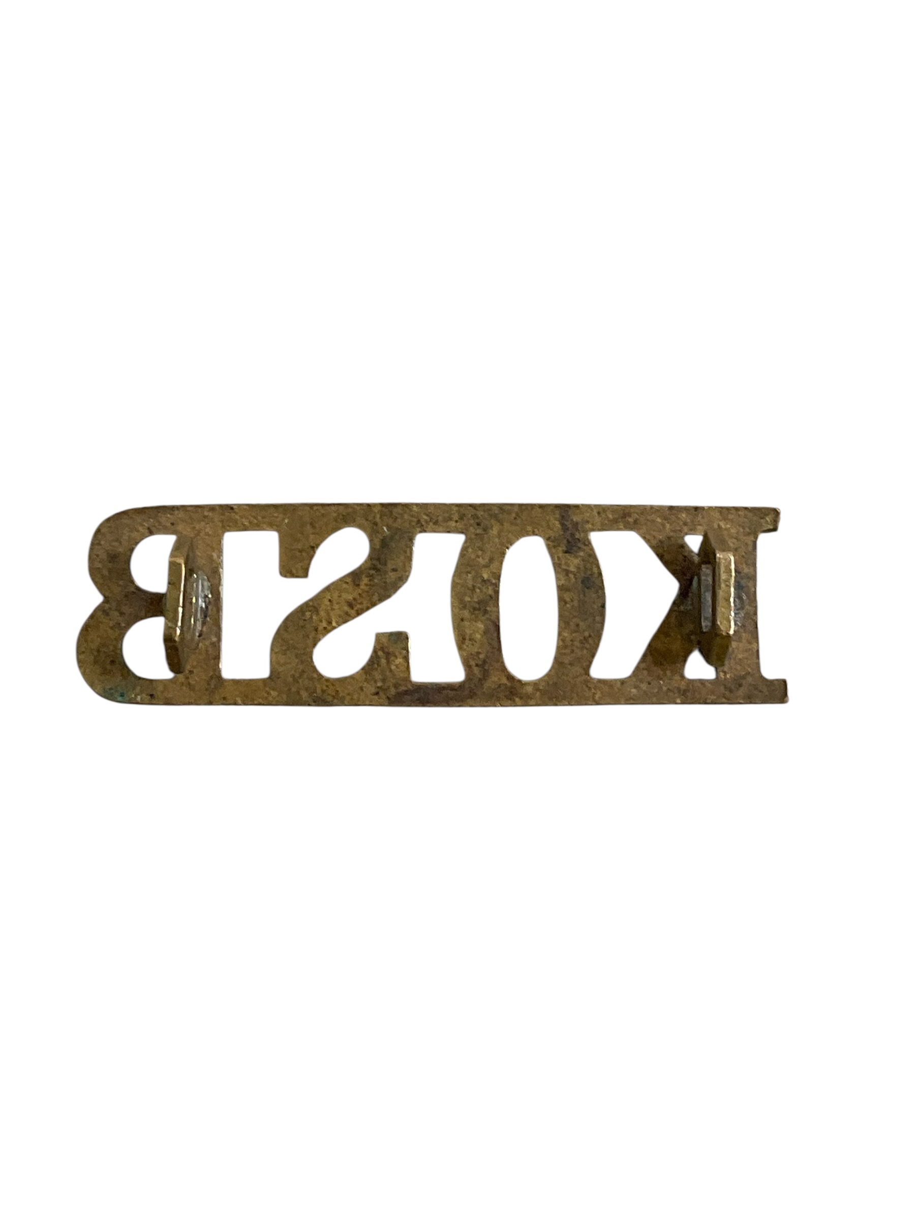 WW1 British BEF King's Own Scottish Borderers KOSB Shoulder Title Insignia Single WW1 British BEF King's Own Scottish Borderers KOSB Shoulder Title Insignia Single