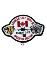 Canadian Forces RCAF Arabian Gulf 1990-91 Desert Cats Operation Friction Crest Patch Vintage