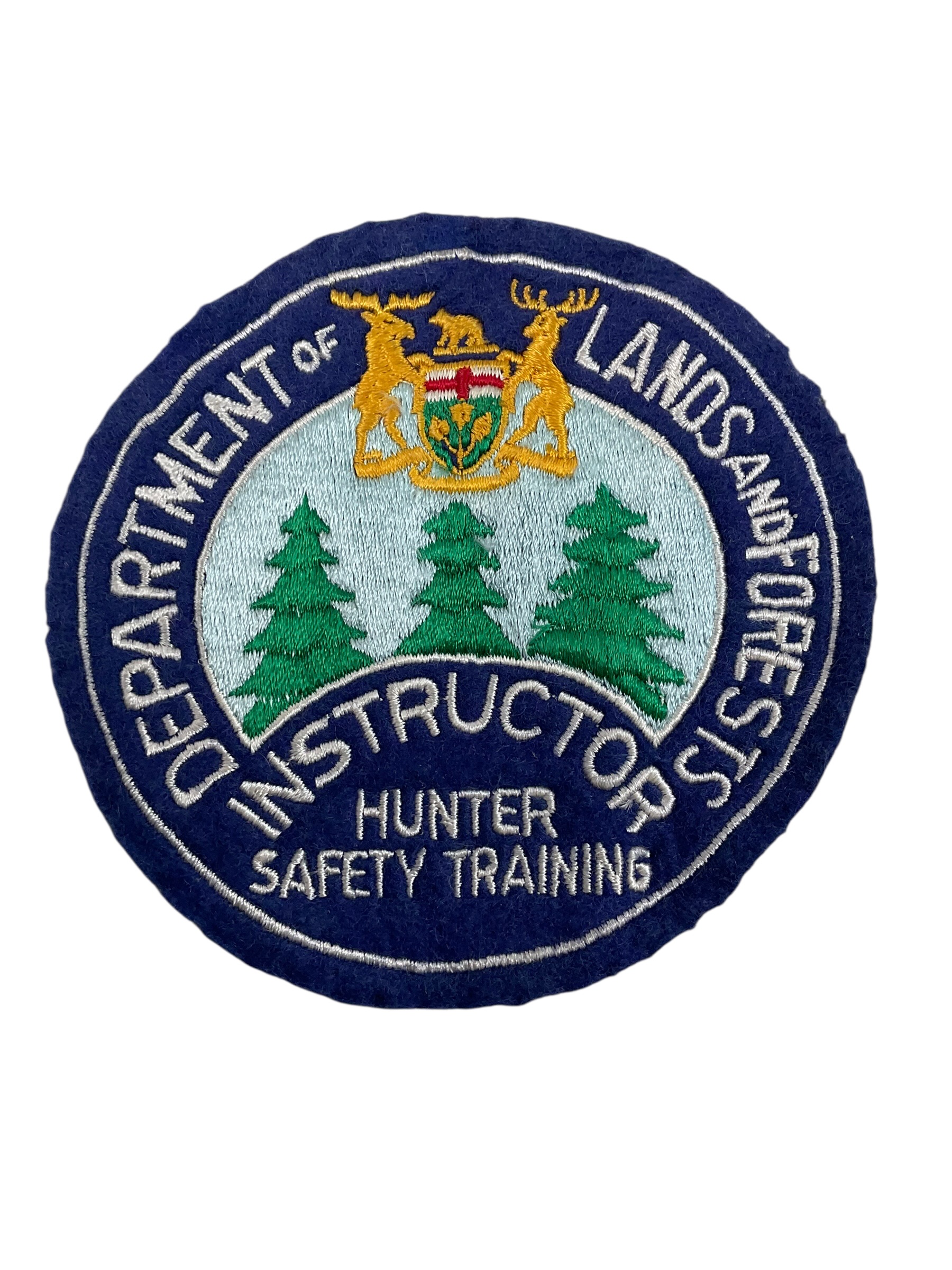 Canadian Ontario Department of Lands and Forests Hunter Safety Training Instructor Patch Canadian Ontario Department of Lands and Forests Hunter Safety Training Instructor Patch