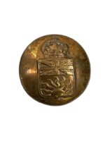 Canadian British Columbia Police Small Hat Button Brass