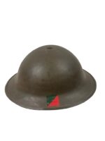 WW2 Canadian RCASC Named Mk2 Steel Helmet Maker GSW DP&H
