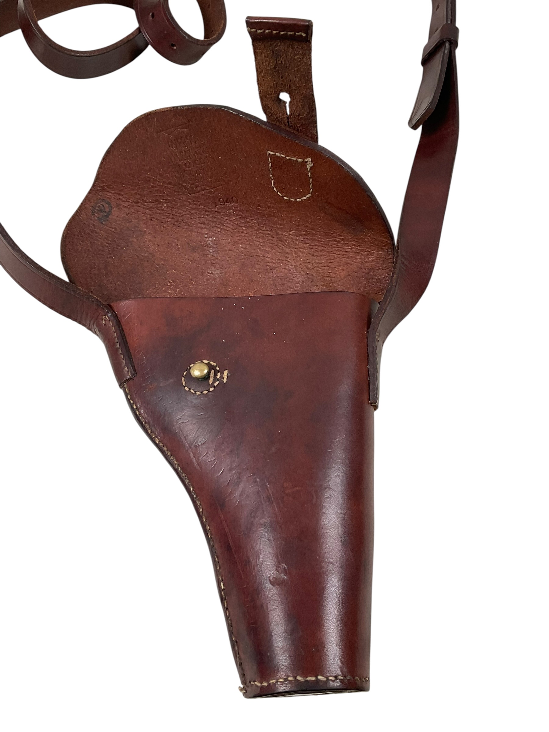 WW2 Canadian Brown Leather Flare Pistol Holster WW2 Canadian Brown Leather Flare Pistol Holster