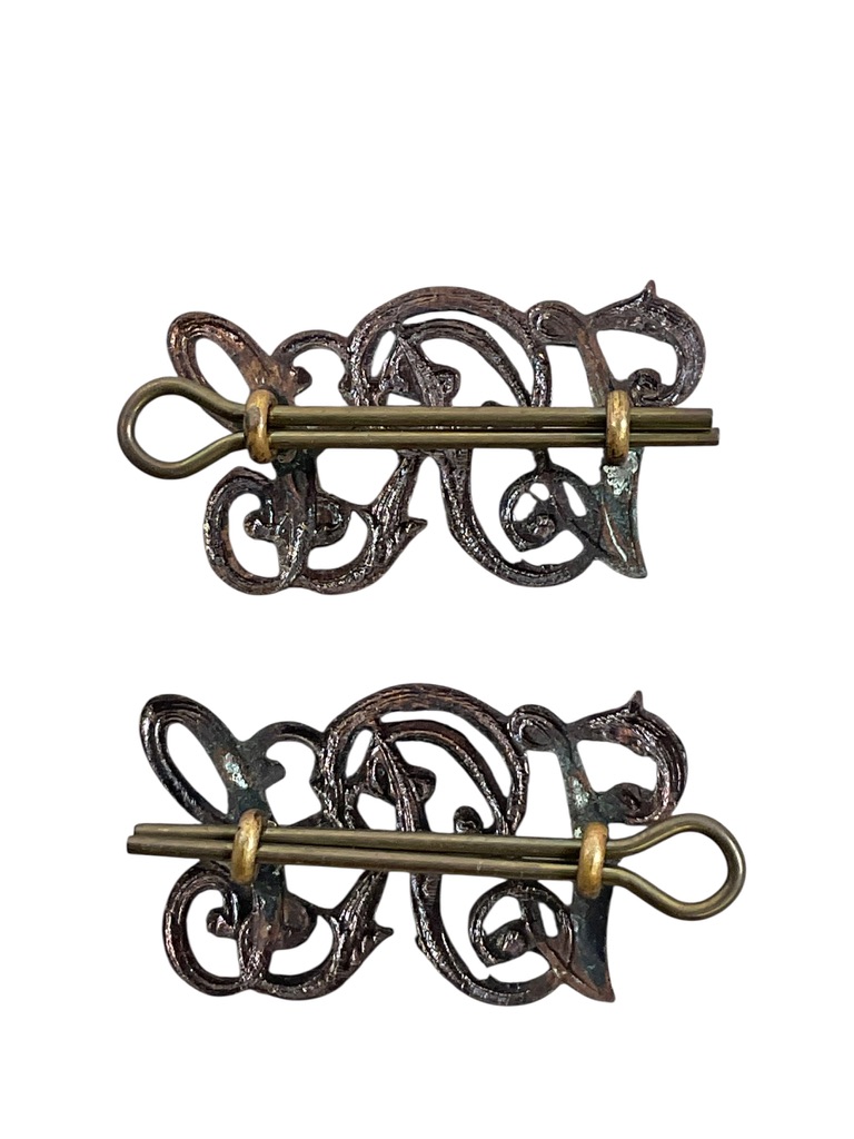 Canadian Victoria Rifles of Canada Collars Insignia Pair Canadian Victoria Rifles of Canada Collars Insignia Pair