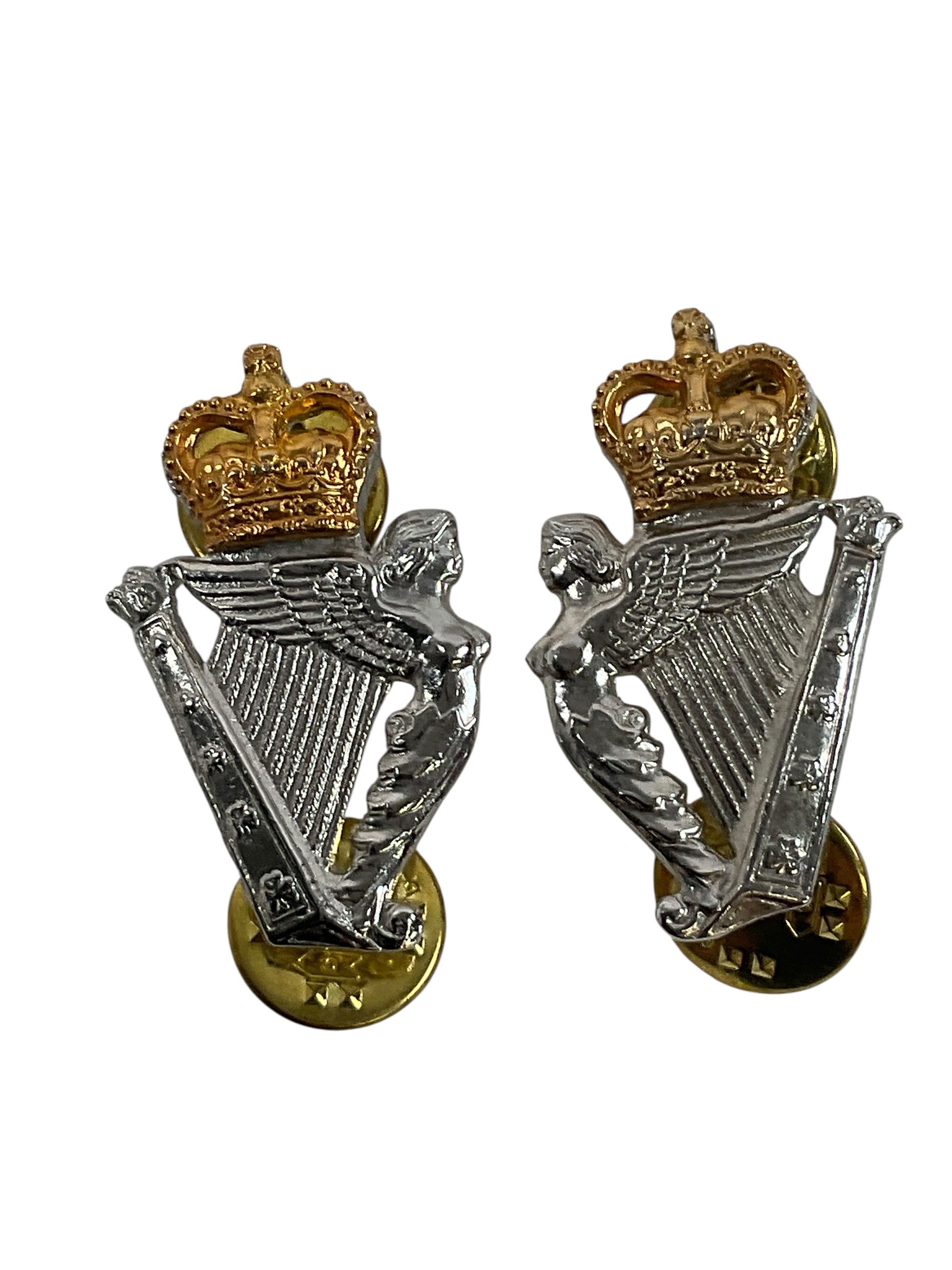 Canadian Irish Regiment of Canada Collars Insignia Pair Canadian Irish Regiment of Canada Collars Insignia Pair