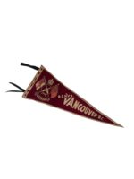 WW2 Royal Canadian Naval Volunteer Reserve RCNVR Vancouver BC Pennant 21" X 8"