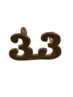 Canadian Militia 33rd Huron Shoulder Number Insignia Single