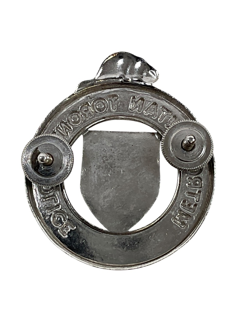 Canadian Metropolitan Toronto Police Constable 1957 Pattern Cap Badge Canadian Metropolitan Toronto Police Constable 1957 Pattern Cap Badge