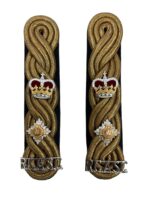 Royal Canadian Army Service Corps RCASC Lieutenant Colonel Officer's Shoulder Boards Insiginia Pair