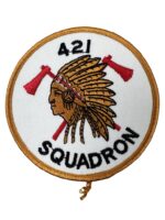 Canadian Forces RCAF 421 Squadron Crest Patch Vintage Canadian Forces RCAF 421 Squadron Crest Patch Vintage