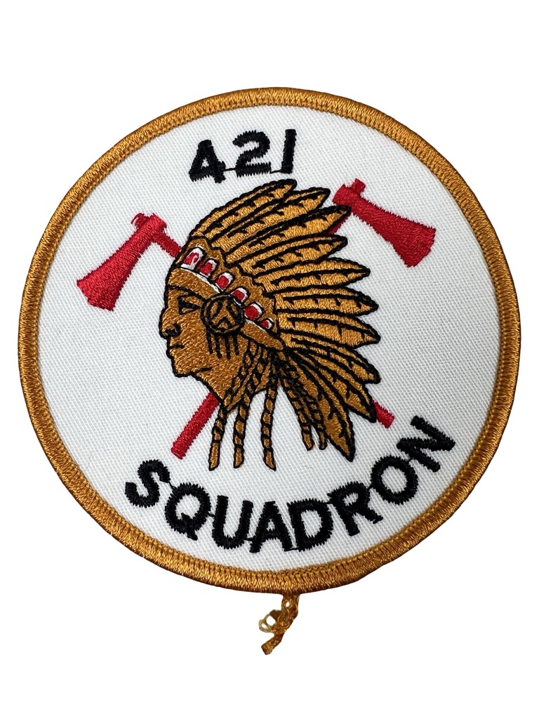 Canadian Forces RCAF 421 Squadron Crest Patch Vintage Canadian Forces RCAF 421 Squadron Crest Patch Vintage