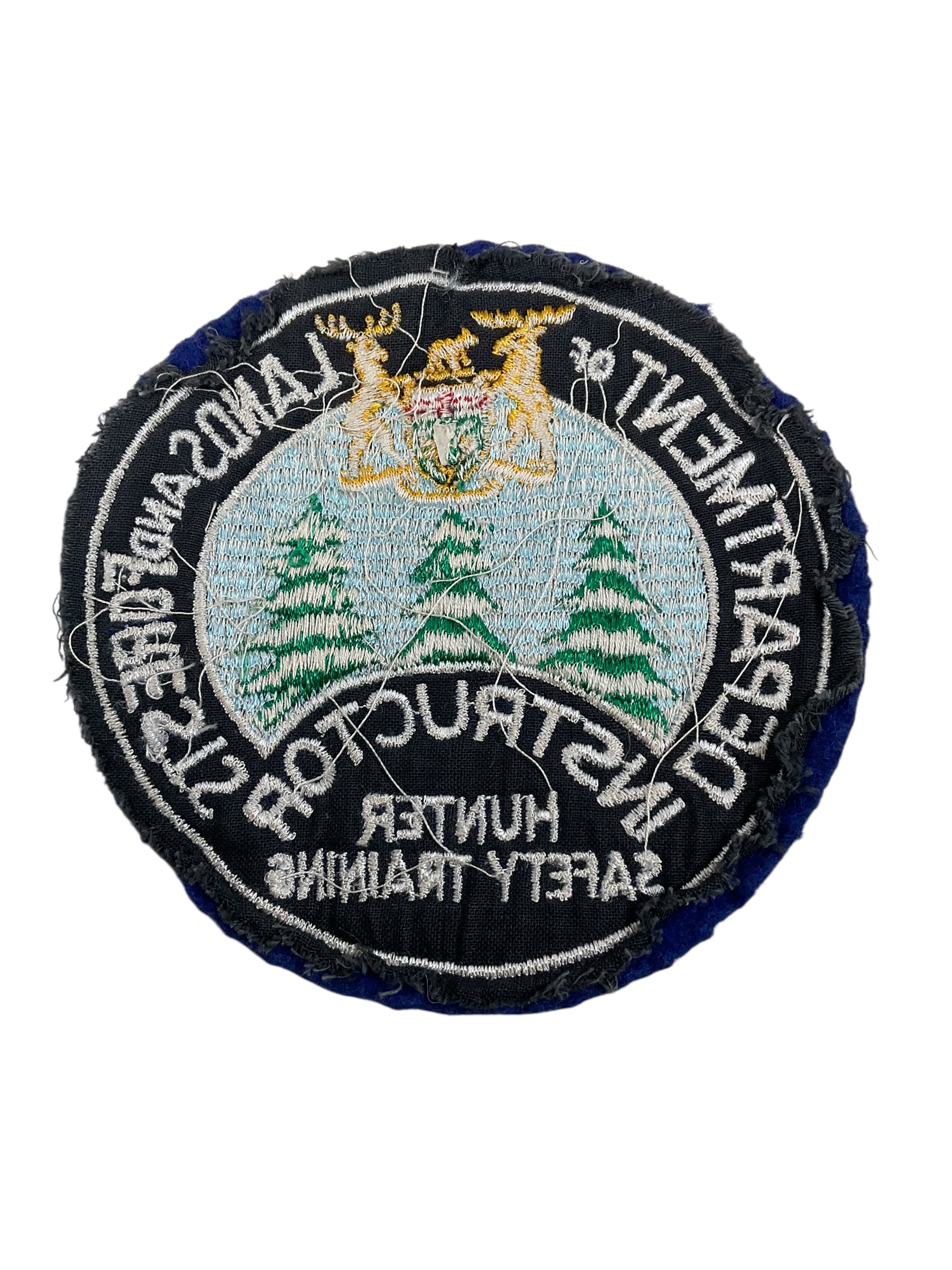 Canadian Ontario Department of Lands and Forests Hunter Safety Training Instructor Patch Canadian Ontario Department of Lands and Forests Hunter Safety Training Instructor Patch