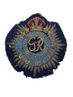 WW2 Royal Canadian Army Service Corps RCASC Bullion Wire Blazer Crest (2)