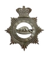 Canadian Militia Whete Metal Shako Badge Canadian Militia Whete Metal Shako Badge