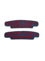 WW2 Canadian Second-Tenth 2nd/10th Dragoons Shoulder Titles Insignia Pair