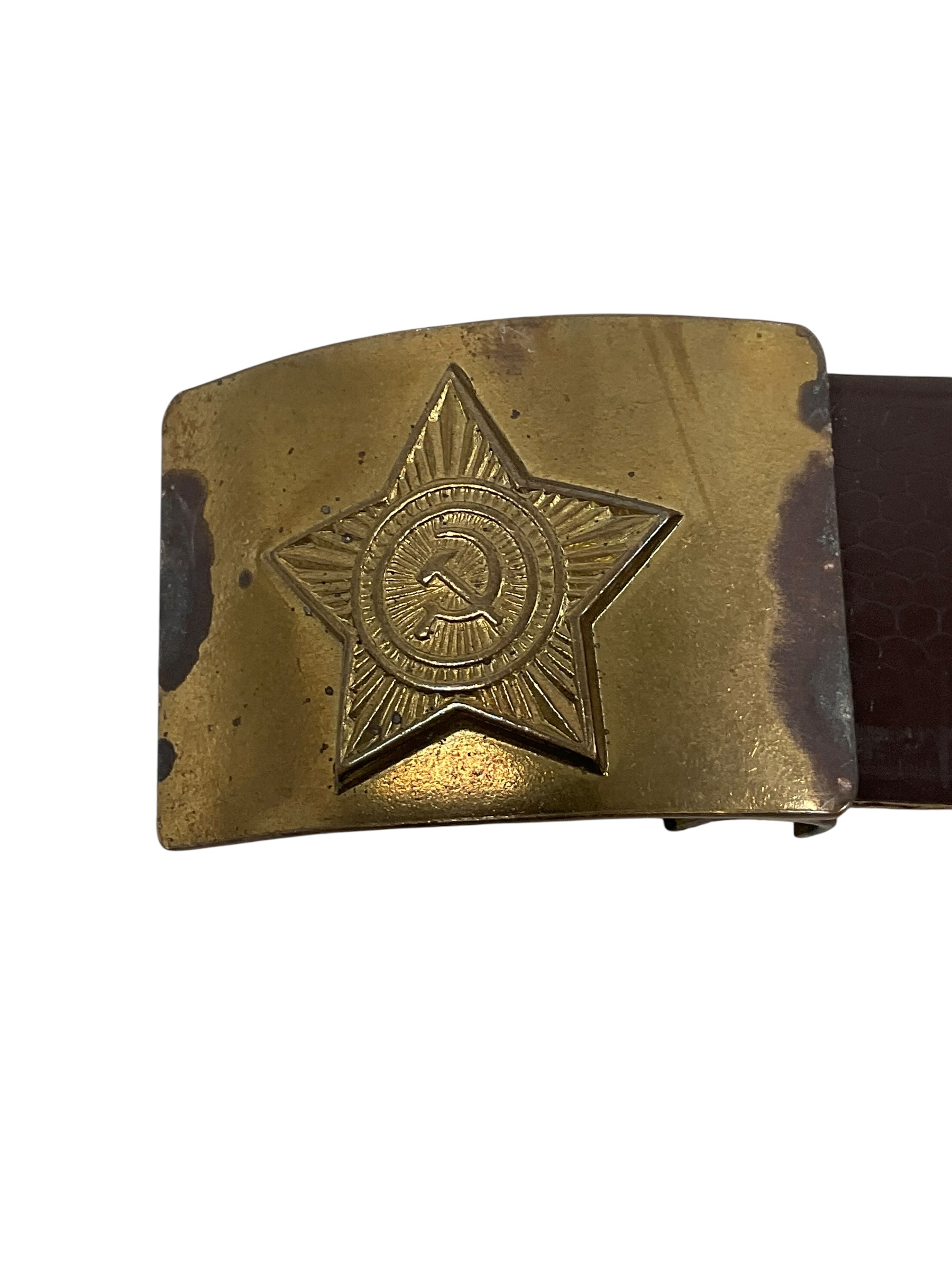 Russian Soviet Army Belt and Buckle Russian Soviet Army Belt and Buckle