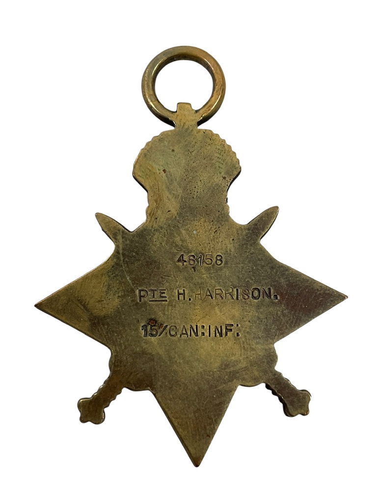 WW1 Canadian CEF 18th Battalion Memorial Cross and 1914-15 Star Full Size WW1 Canadian CEF 18th Battalion Memorial Cross and 1914-15 Star Full Size