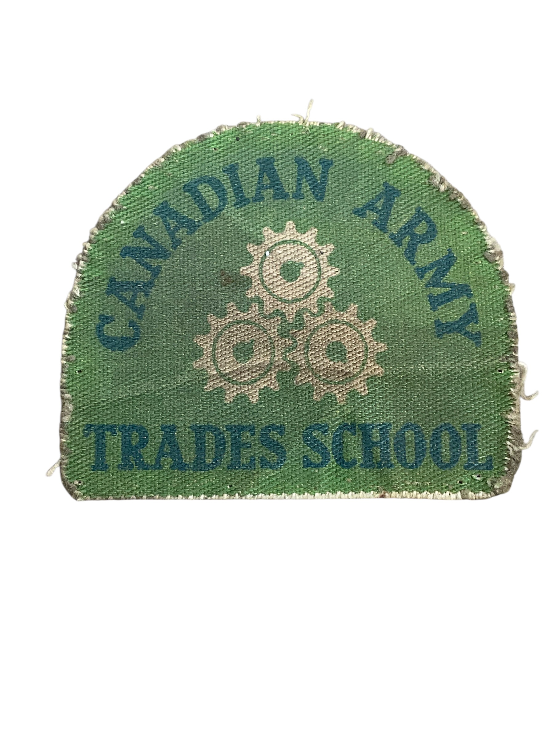 WW2 Canadian Army Trades School Printed Shoulder Title Insignia Single (1) WW2 Canadian Army Trades School Printed Shoulder Title Insignia Single (1)