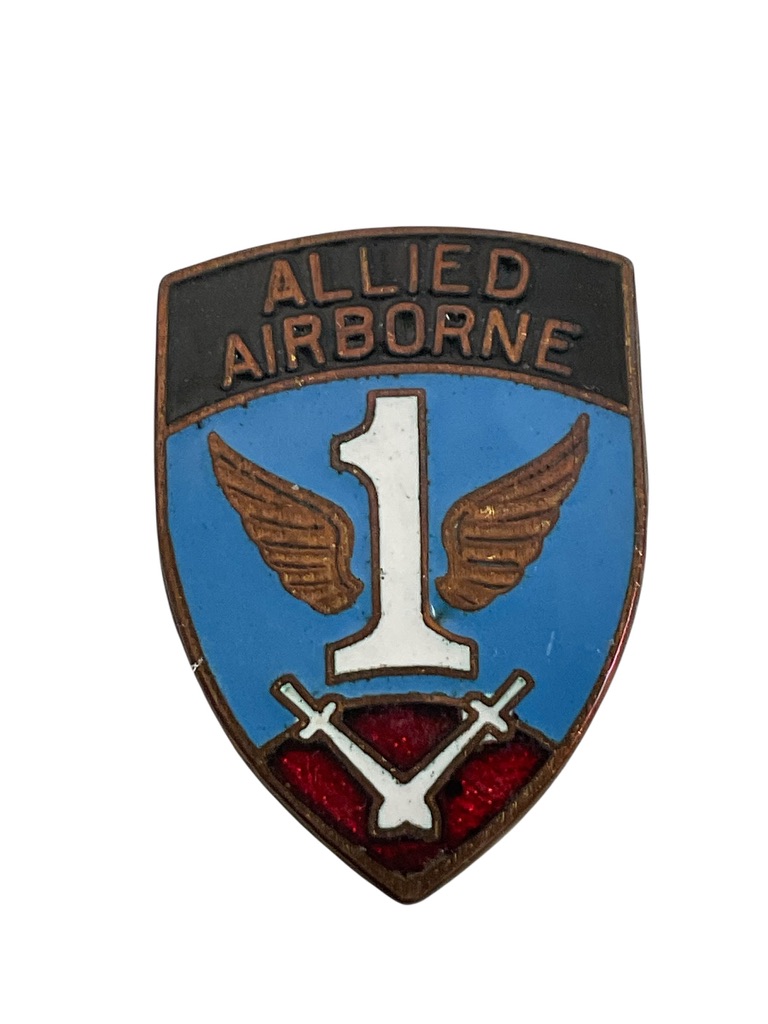 WW2 US Army DUI Distinctive Uniform Insignia 1st Allied Airborne Badge Pin WW2 US Army DUI Distinctive Uniform Insignia 1st Allied Airborne Badge Pin