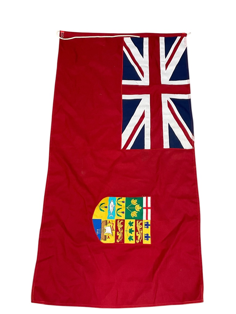 Canadian Flag With 4 Provinces Embroidered Modern 26 1/2" X 54" Canadian Flag With 4 Provinces Embroidered Modern 26 1/2" X 54"