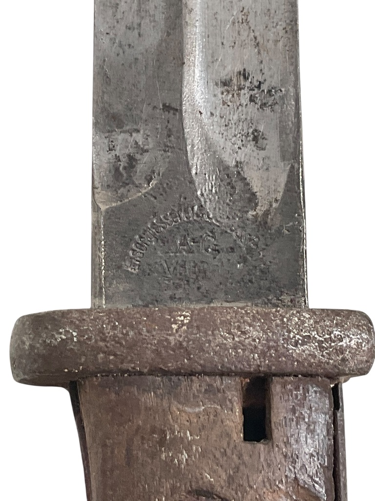 WW1 Imperial German Model 1884/98 2nd Pattern Bayonet With Scabbard WW1 Imperial German Model 1884/98 2nd Pattern Bayonet With Scabbard